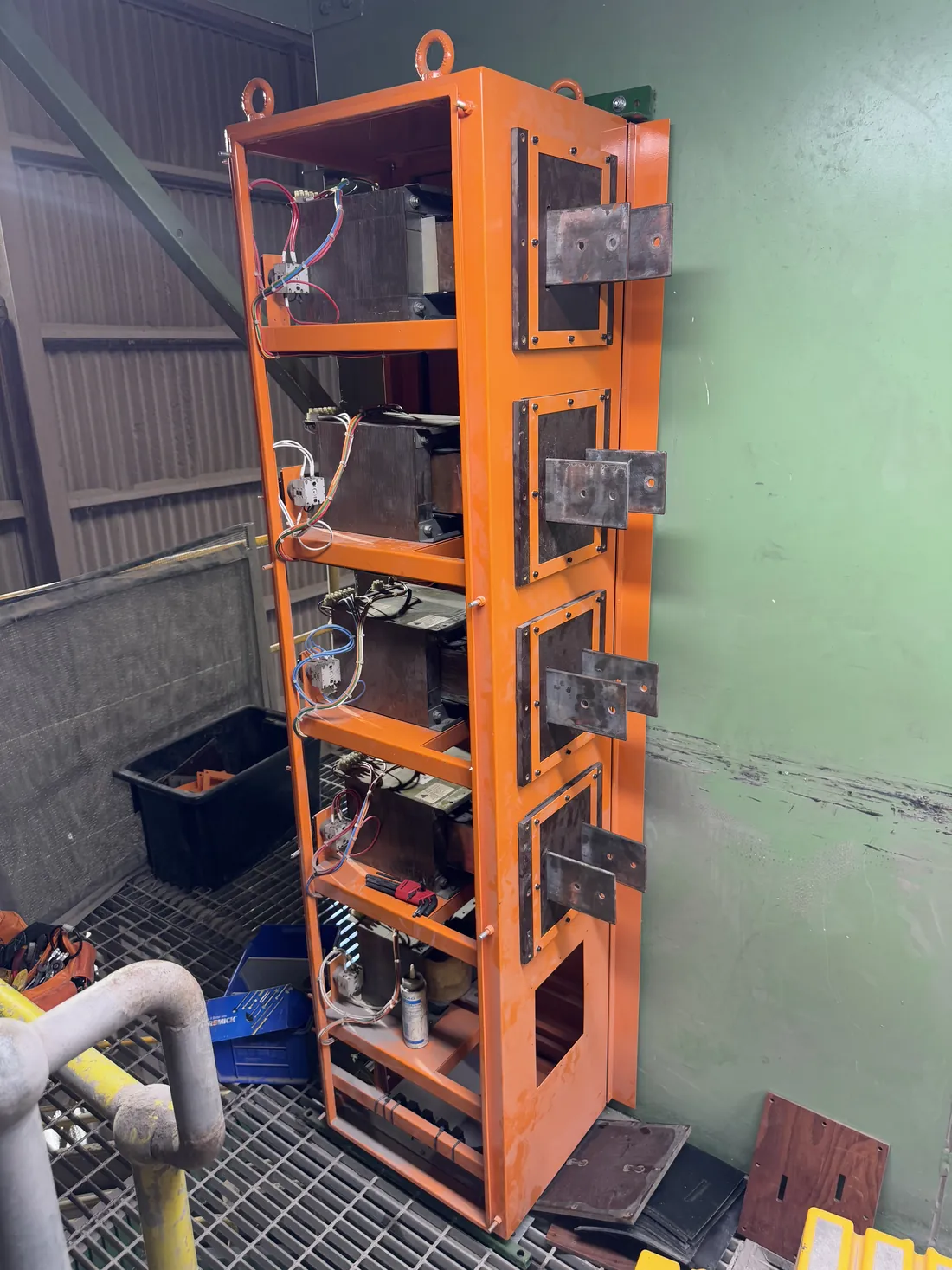 Extra low voltage transformer stacks for mill screens